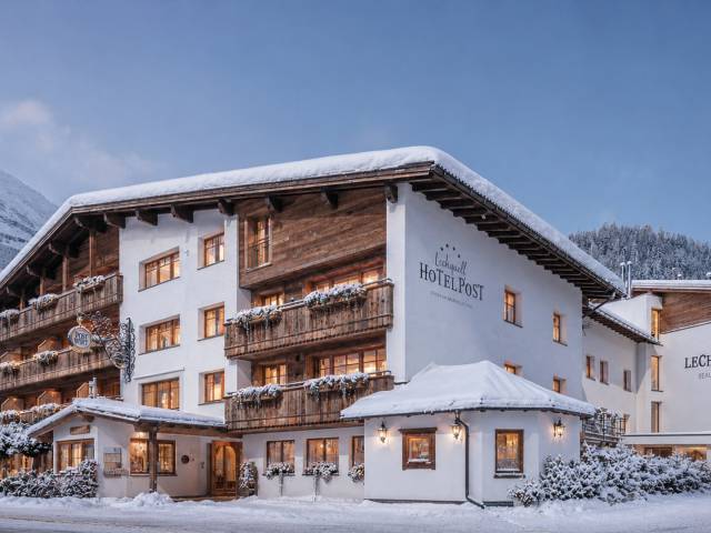 Hotelzicht in de winte